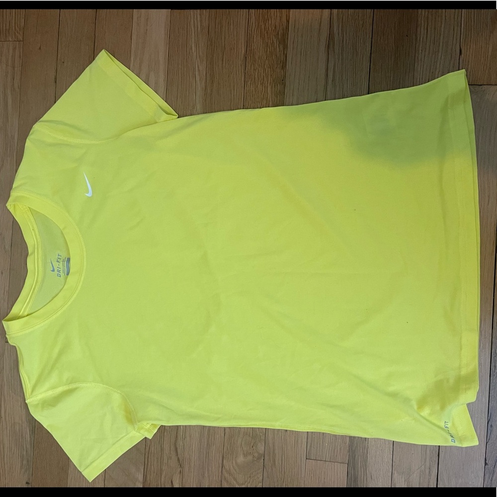 Nike DriFit yellow tshirt